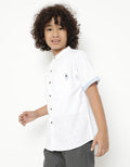 Little M Short Sleeve Bird Print Shirt