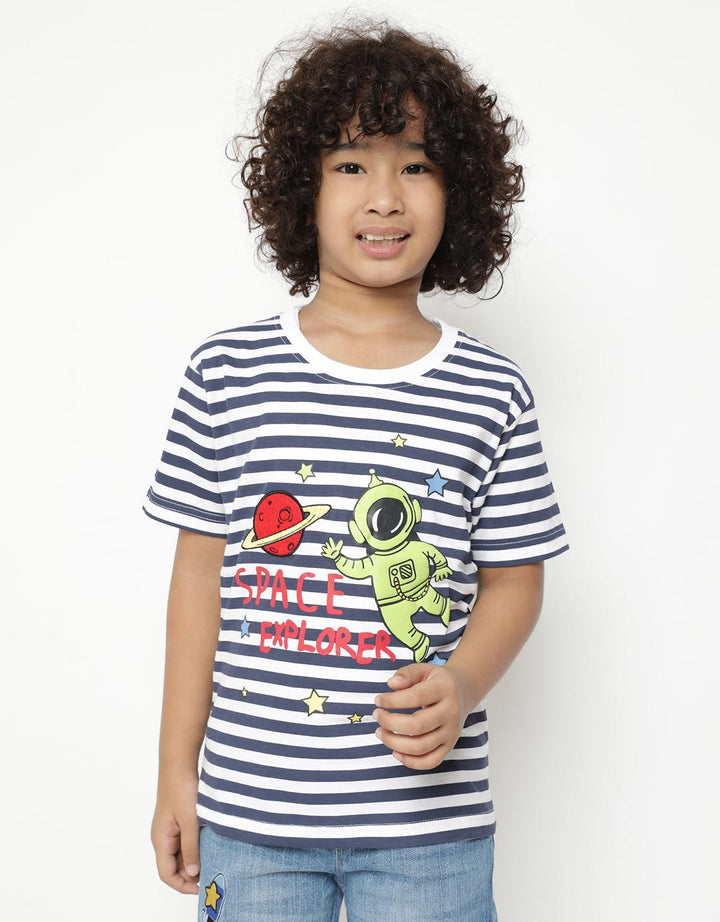 SS TSHIRT STRIPE AST