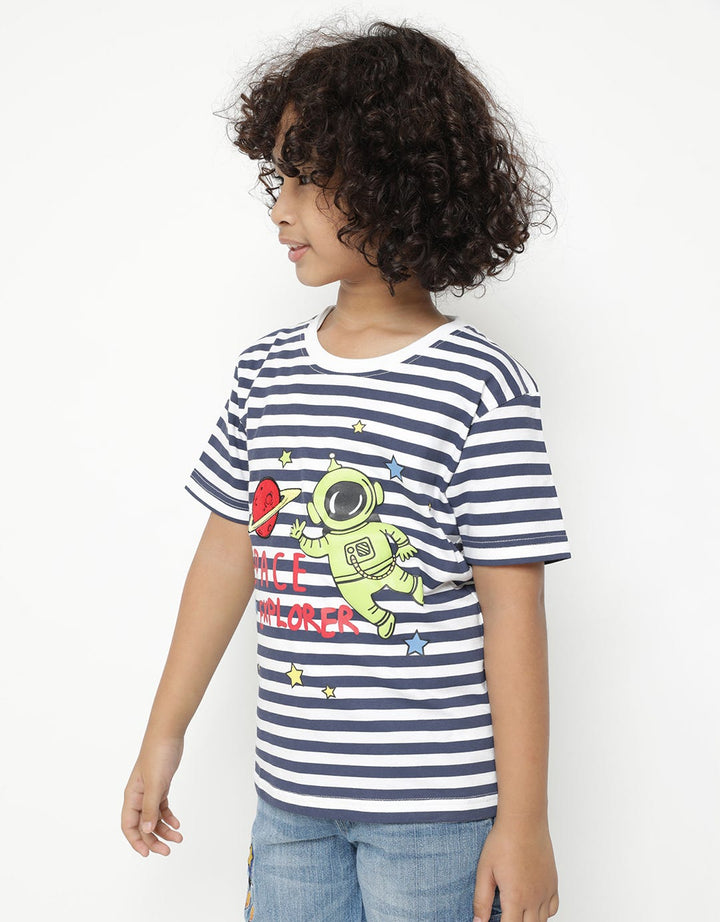 SS TSHIRT STRIPE AST