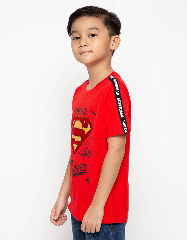 Character Superman Kaos Fullprint Hero Logo Flocking