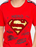 Character Superman Kaos Fullprint Hero Logo Flocking