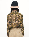 Logo Jeans Army Print Blus Wanita