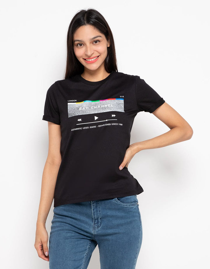 Bad Channel Tee Jeans Logo
