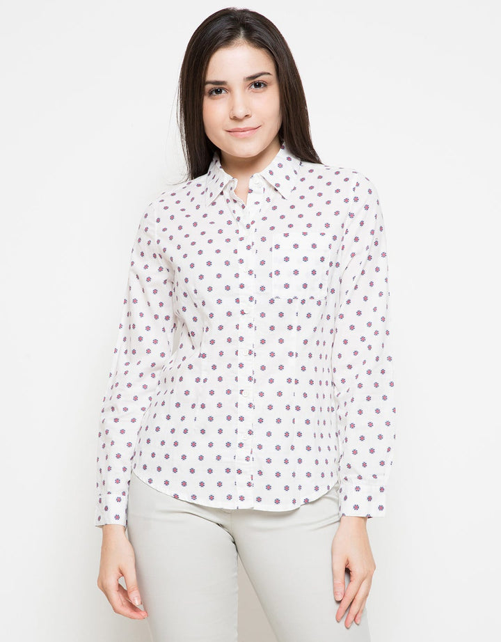Logo Jeans Basic Flower Shirt