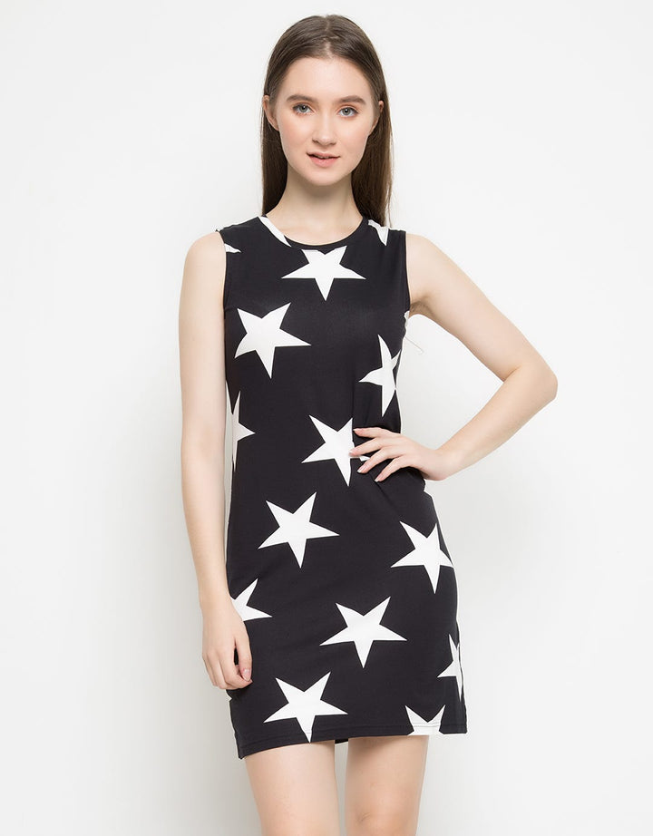 Logo Jeans Blessed Star Sleeveless Dress