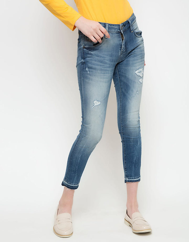 Logo Jeans Celana Jeans Raw Handmade Series