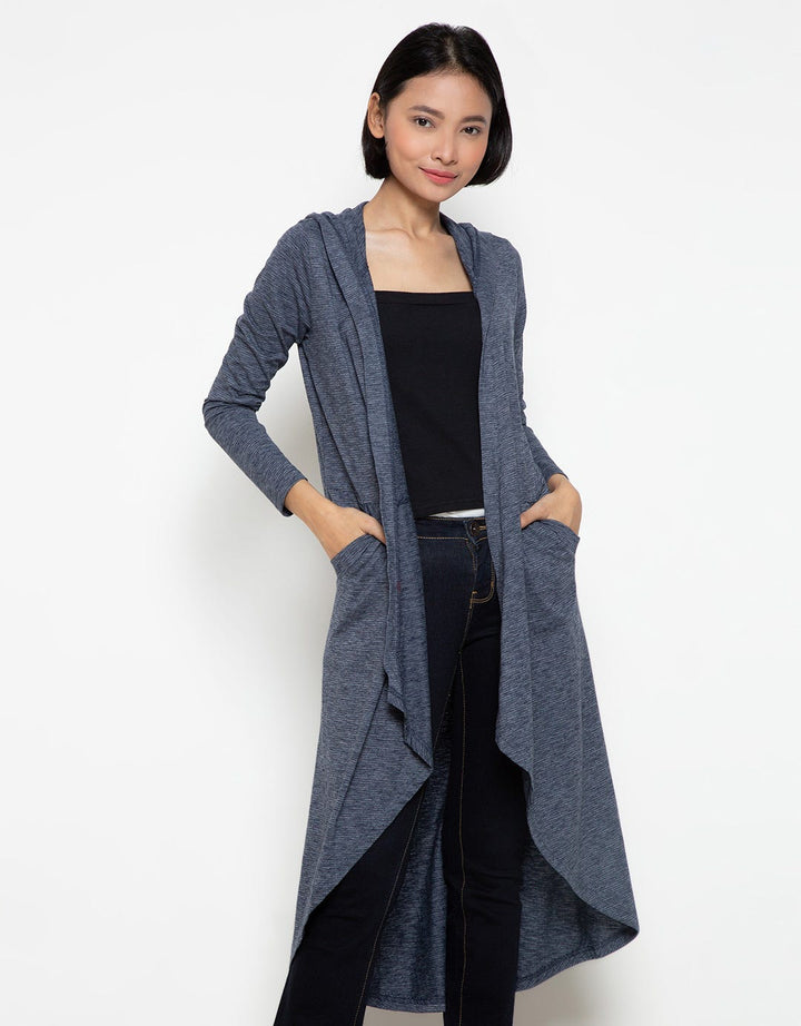 Logo Jeans Jaket Cardigan Panjang
