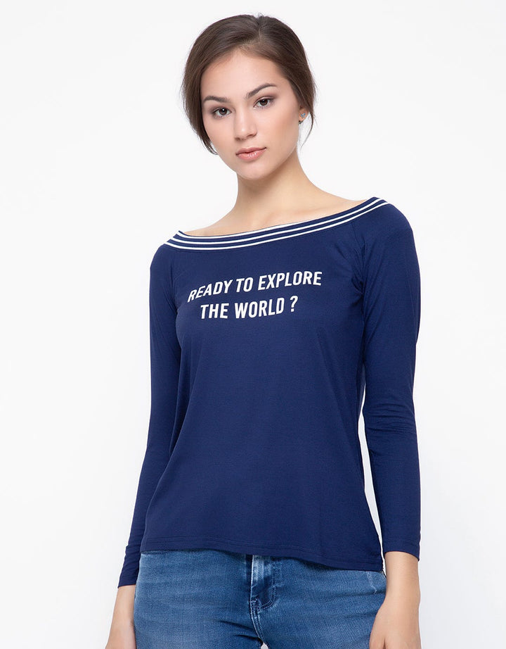 Kaila Sabrina Tee Jeans Logo