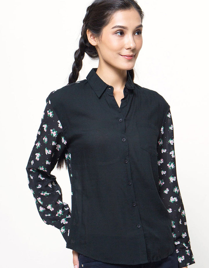 Logo Jeans Lucia Flower Blus Wanita
