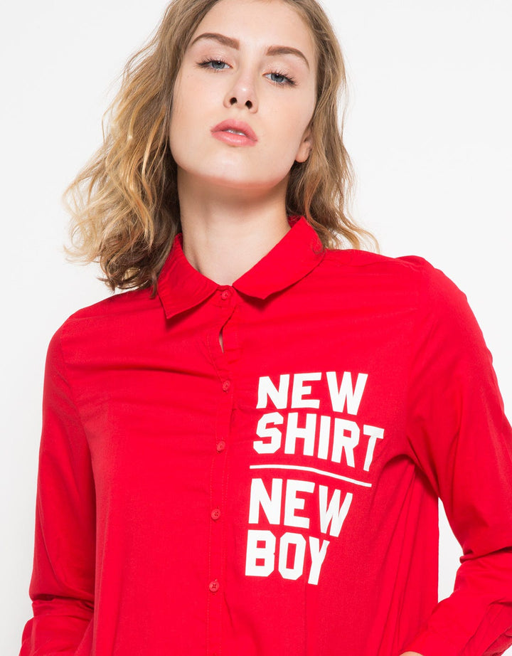 Logo Jeans New Shirt New Boy LS Shirt