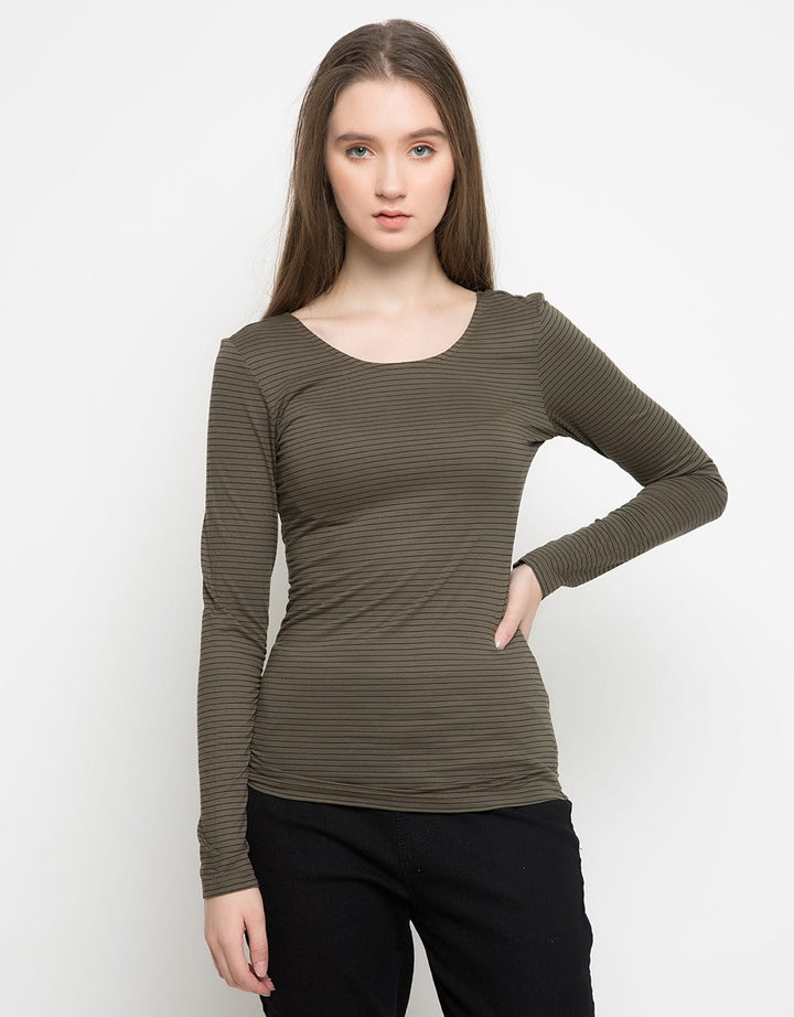 Logo Jeans Shirt Night Olive Tee