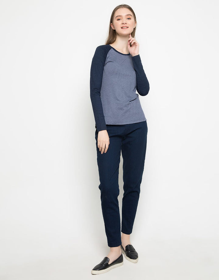 Logo Jeans Shirt Raglan Basic Tee
