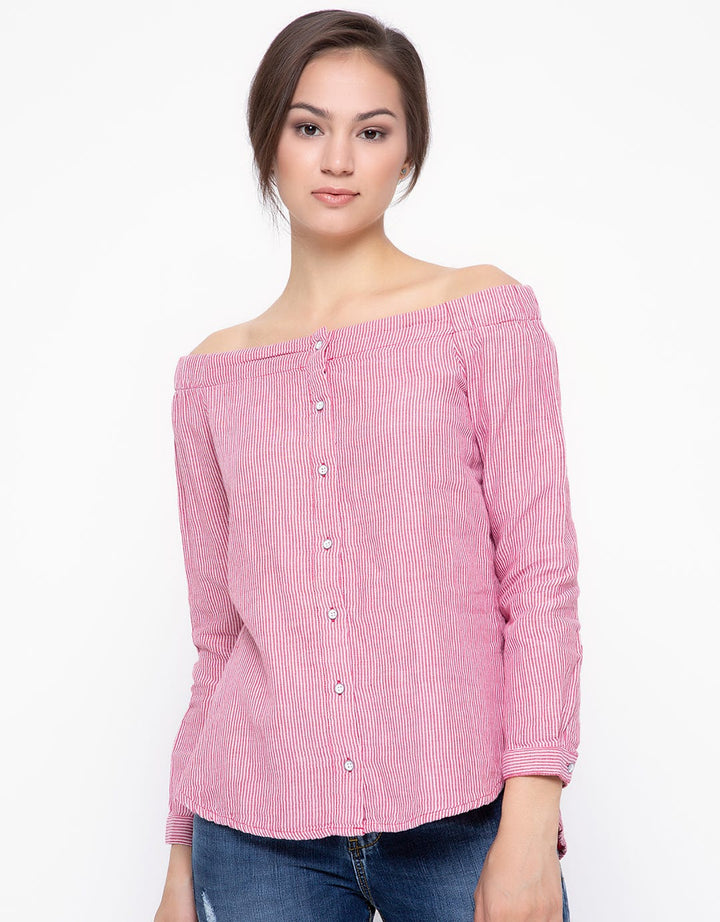 Sugar Sabrina Blouse Jeans Logo