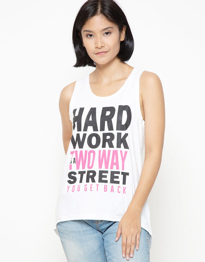 Logo Jeans Two Way Street Tank Top