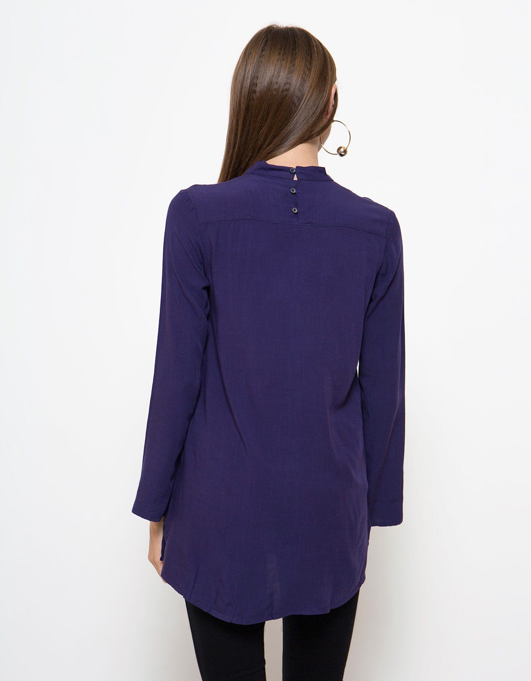Lois Girl Blus Wanita Ruffle Depan
