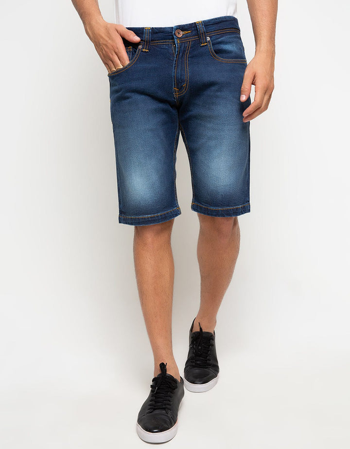 Lois Celana Pendek Jeans Aksen Washed