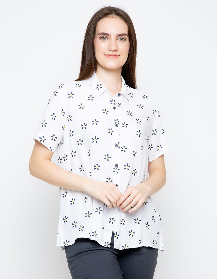 Lois Girl Blouse Flower Print