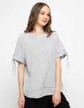 Lois Girl Blouse Drawstring Sleeve