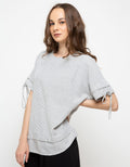 Lois Girl Blouse Drawstring Sleeve