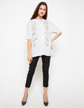 Lois Girl Blouse Print Flowers KSC 594