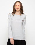 Lois Girl Square Print Blouse