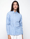 Lois Girl Blus Lengan Panjang Print Checkers