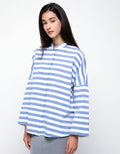 Lois Girl Blus Lengan Panjang Print Stripes