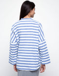 Lois Girl Blus Lengan Panjang Print Stripes