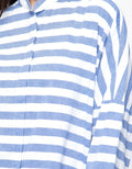 Lois Girl Blus Lengan Panjang Print Stripes