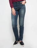 Lois Girl Celana Wanita Denim High Rise Straight