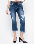 Lois Girl Denim Bootcut Capri
