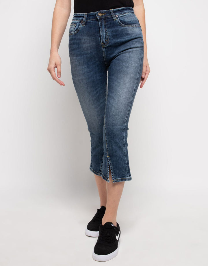Lois Girl Denim High Rise Straight Capri Ftc 269