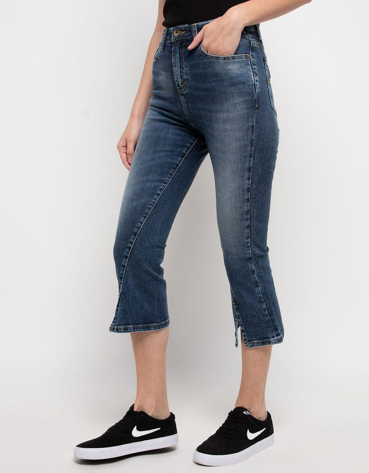 Lois Girl Denim High Rise Straight Capri Ftc 269