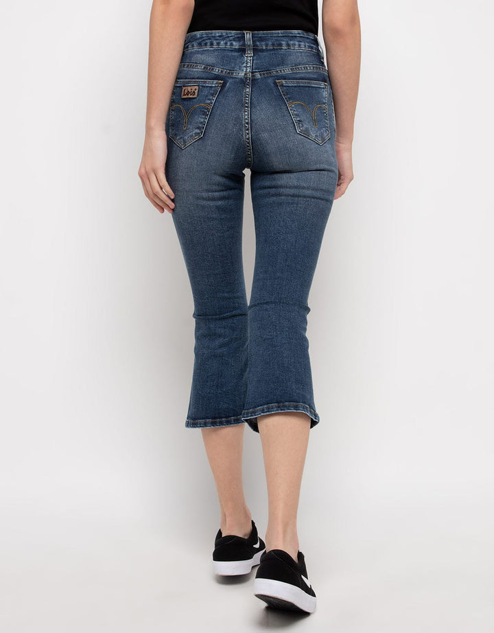 Lois Girl Denim High Rise Straight Capri Ftc 269