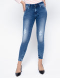 Lois Girl Denim Skinny Destroyed