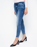 Lois Girl Denim Skinny Destroyed