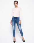 Lois Girl Denim Skinny Destroyed