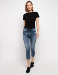 Lois Girl Denim Skinny Stretch Capri FSC 264