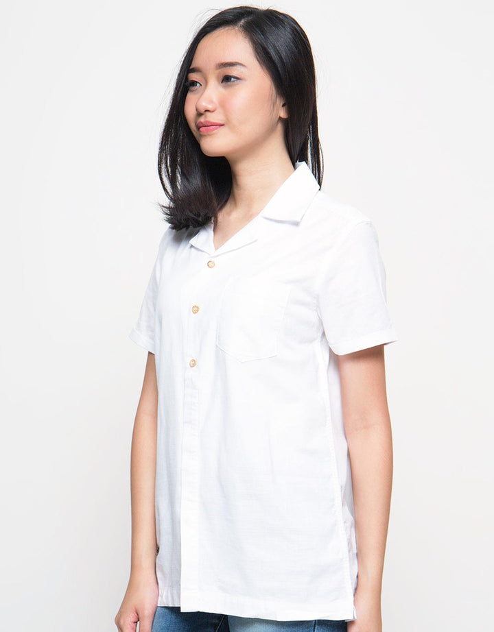 Lois Girl Kemeja Polos Lengan Pendek