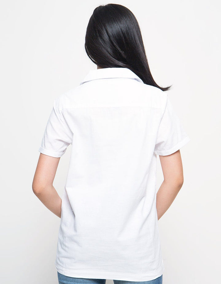 Lois Girl Kemeja Polos Lengan Pendek