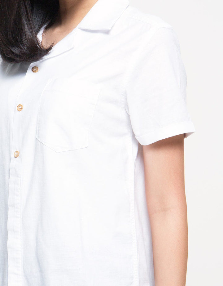 Lois Girl Kemeja Polos Lengan Pendek