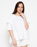 Lois Girl T-shirt Aksen Lengan Ruffle