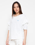 Lois Girl T-shirt Aksen Lengan Ruffle