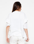Lois Girl T-shirt Aksen Lengan Ruffle