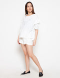 Lois Girl T-shirt Aksen Lengan Ruffle