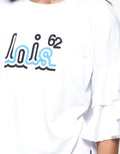 Lois Girl T-shirt Lengan Layered Print Wording