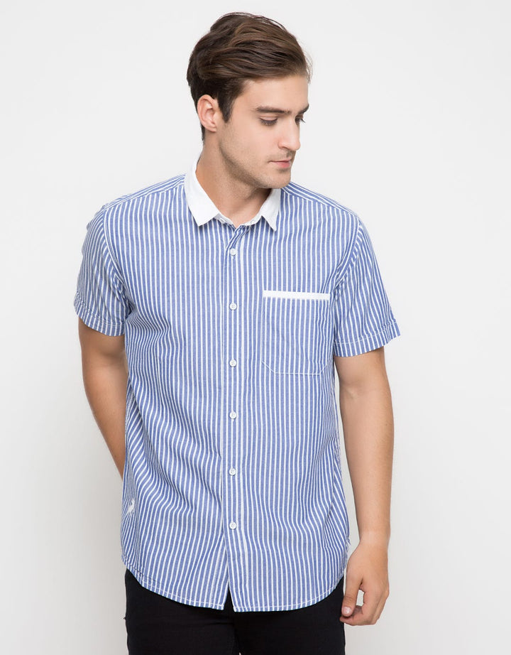 Lois Kemeja Print Stripes