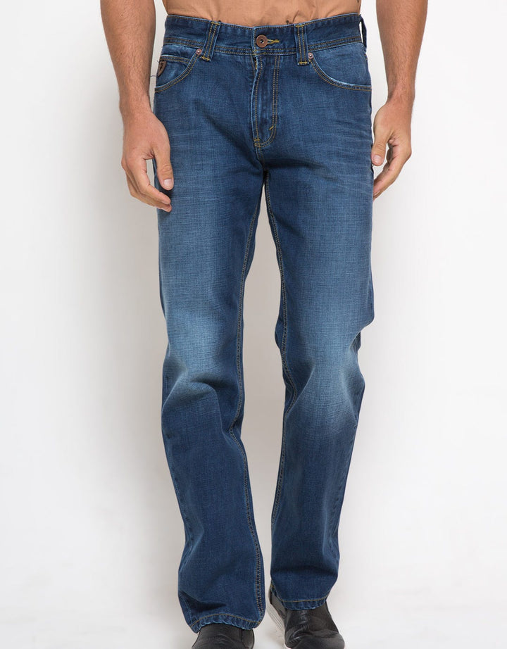 Lois Men's Regular Fit Washed Jeans Pants Muda