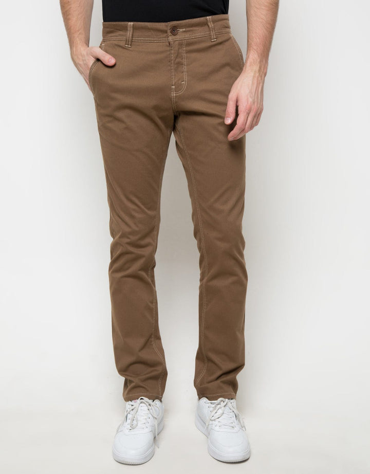 Lois Slim Strecth Chinos Twill SLS 697 BR - Cokelat