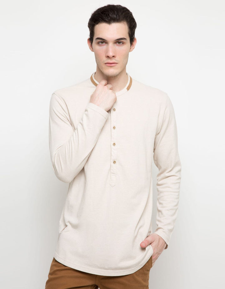 Lois T-shirt Henley Lengan Panjang